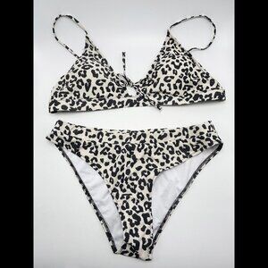 Blooming Jelly Leopard Cheetah Animal Print Bikini XL - New never worn